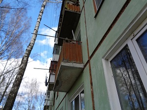 Ремонт плиты балкона под 7 квартирой в доме