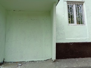 Окраска торцевой стены дома