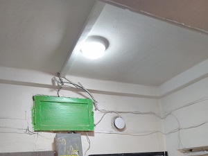 Замена электропроводки и освещения на новые в подъездах дома по переулку Фокина 4